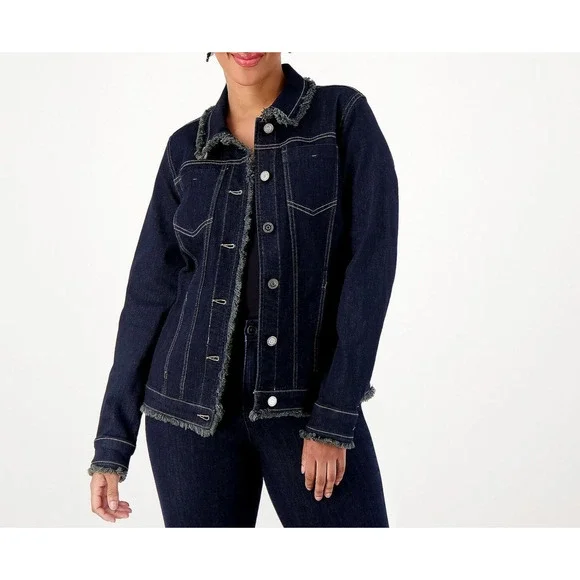Stretch Denim Qvc Susan Graver Denim Jacket Susan Graver
